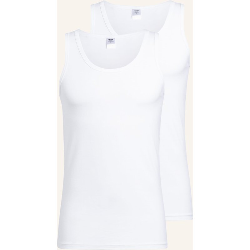 Calida 2er-Pack Unterhemden Natural Benefit weiss