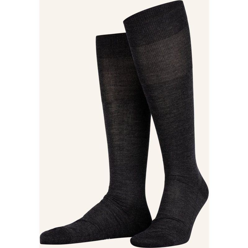 Falke Kniestrümpfe Luxury No. 6 grau