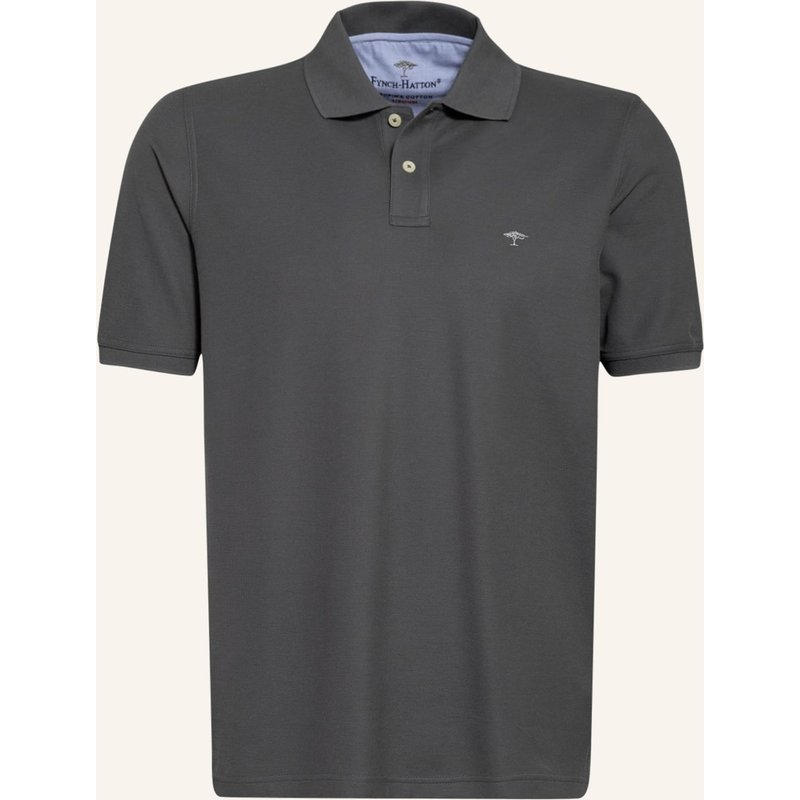 Fynch-Hatton Piqué-Poloshirt grau