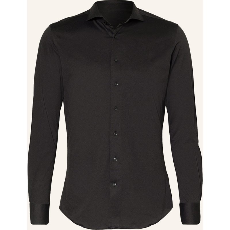 Profuomo Hemd Slim Fit schwarz