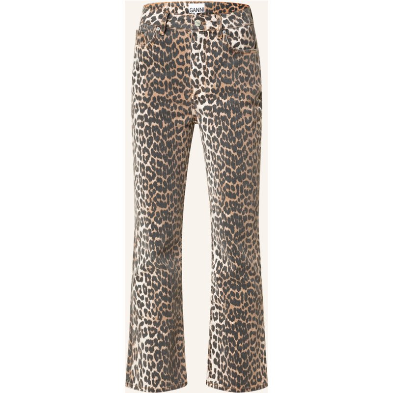 Ganni 7/8-Jeans beige
