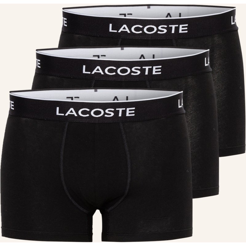 Lacoste 3er-Pack Boxershorts schwarz