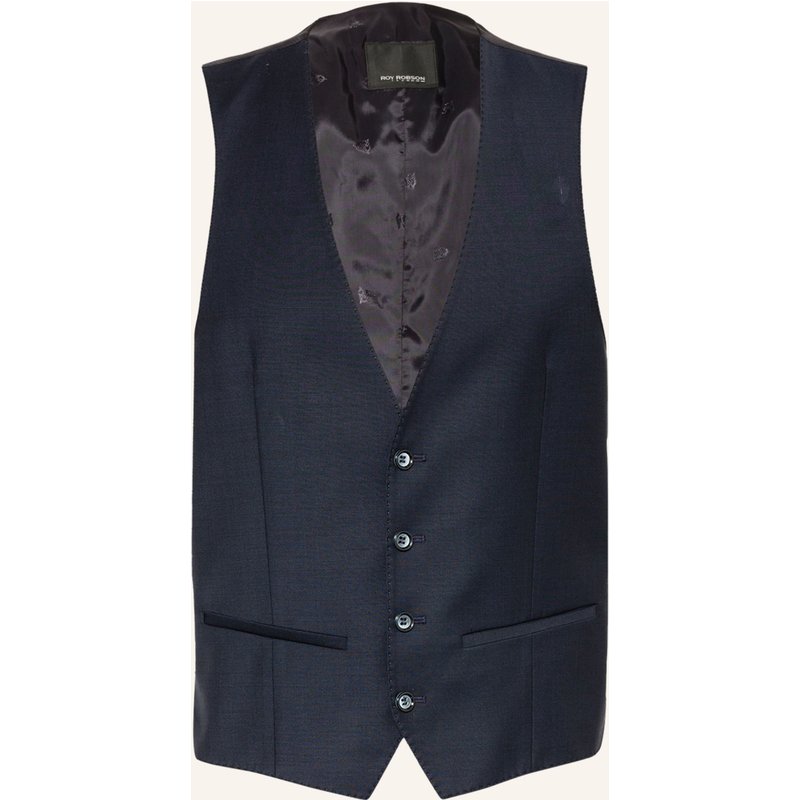 Roy Robson Anzugweste Slim Fit blau