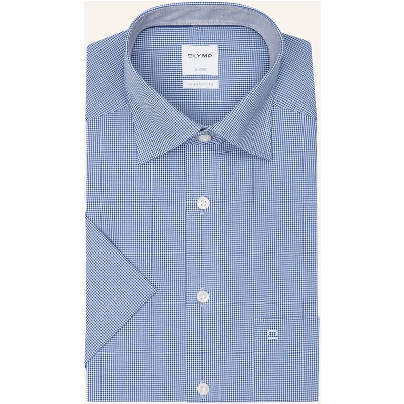 Olymp Kurzarm-Hemd Luxor Comfort Fit blau
