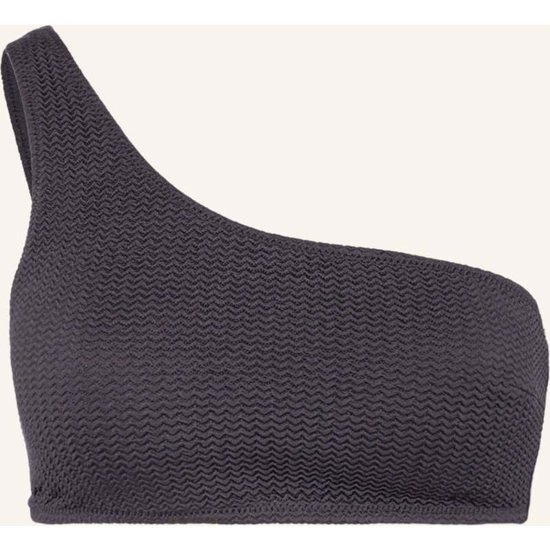 Seafolly One-Shoulder-Bikini-Top Sea Dive schwarz