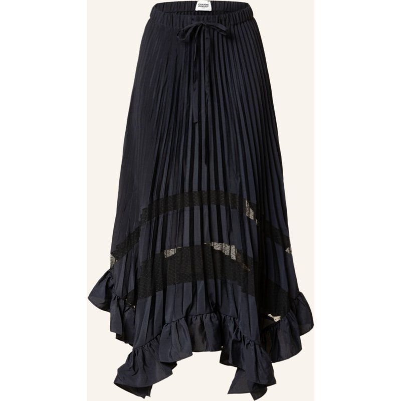 Claudie Pierlot Plisseerock Mit Volants blau