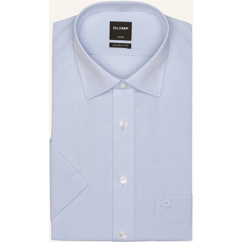 Olymp Kurzarm-Hemd Luxor Modern Fit blau