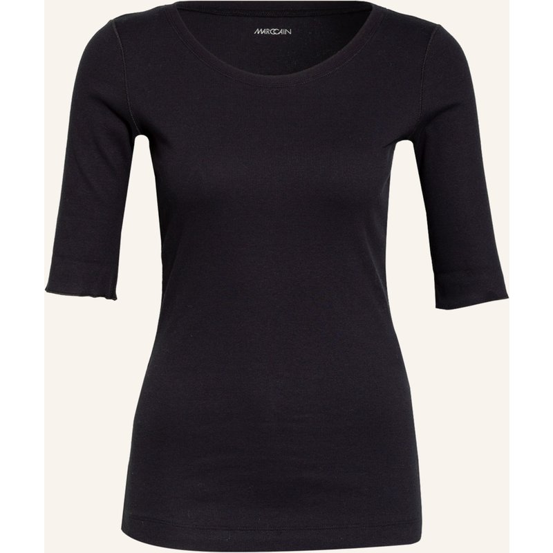 Marc Cain Feinripp-Shirt blau