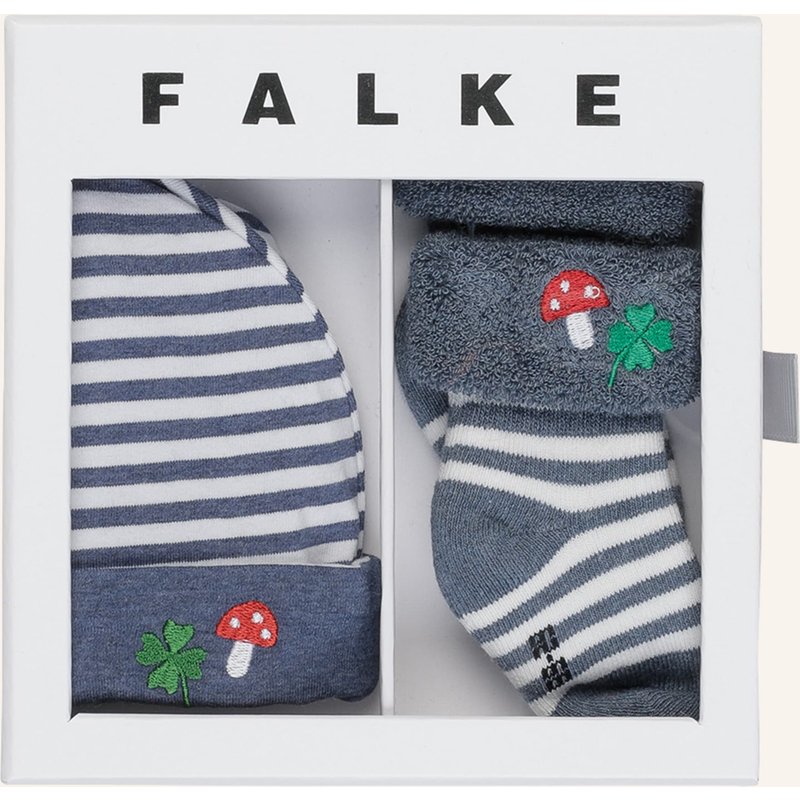 Falke Set: Socken Und Mütze Mit Geschenkbox blau