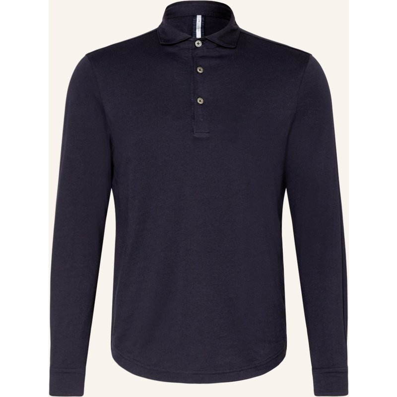 Profuomo Jersey-Poloshirt blau