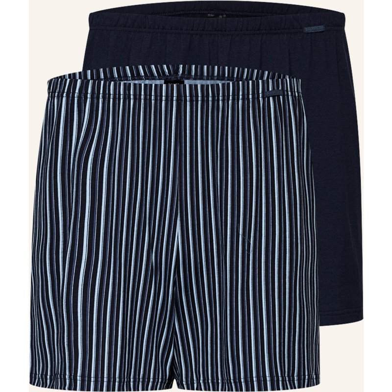 Calida 2er-Pack Boxershorts Prints Benefit blau