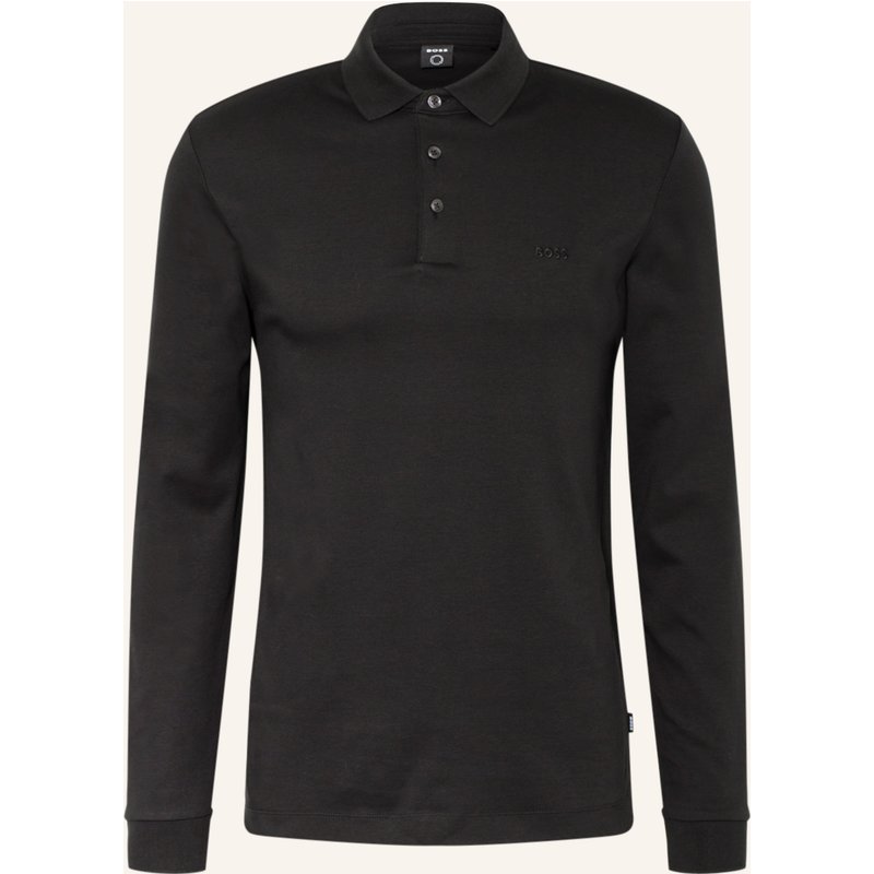 Boss Jersey-Poloshirt Pado schwarz