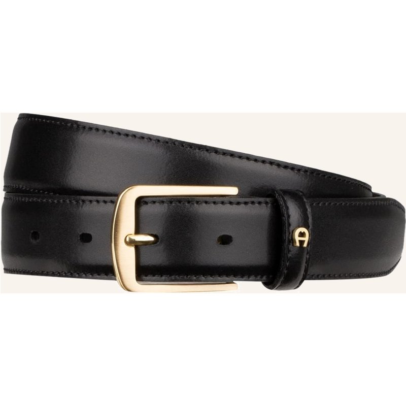Aigner Ledergürtel Business schwarz