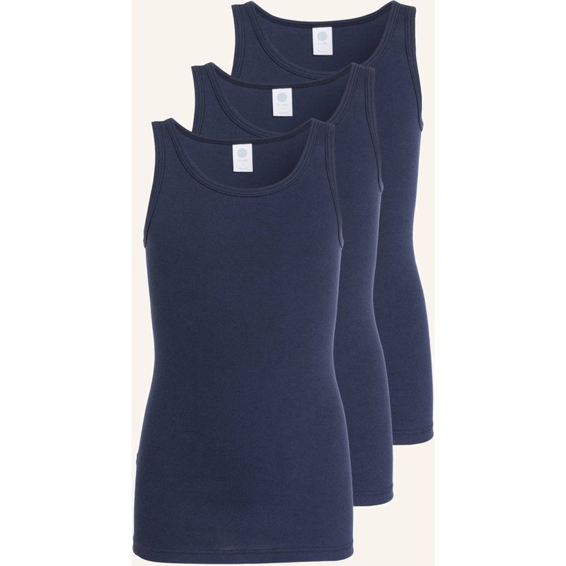 Sanetta 3er-Pack Unterhemden blau
