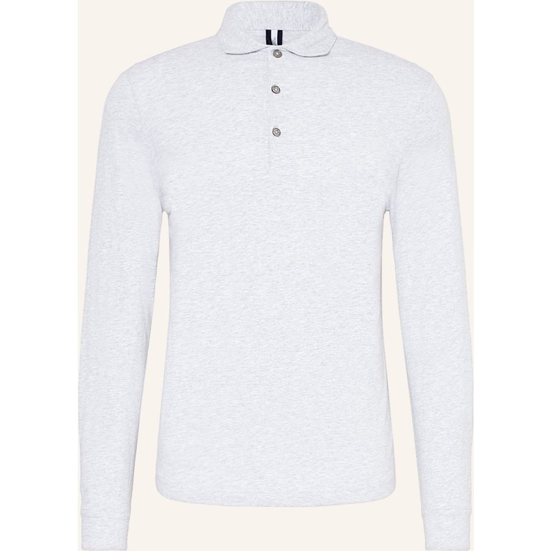 Profuomo Jersey-Poloshirt grau