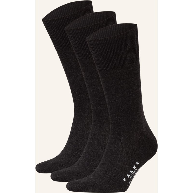 Falke 3er-Pack Socken Airport grau