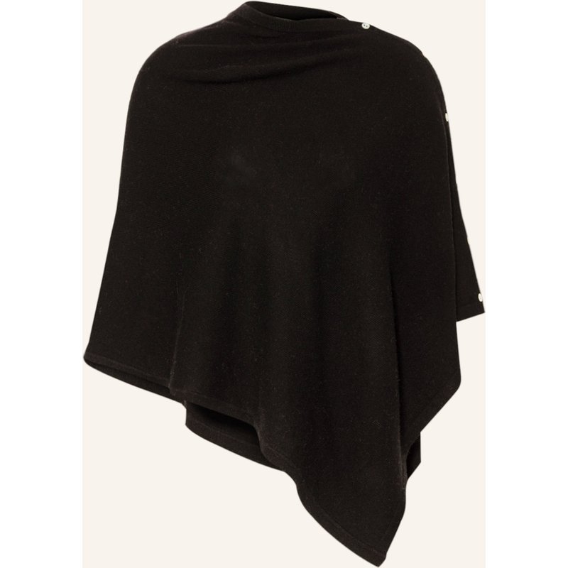 Rosemunde Poncho Mit Cashmere schwarz
