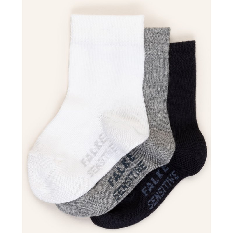 Falke 3er-Pack Socken Sensitive grau