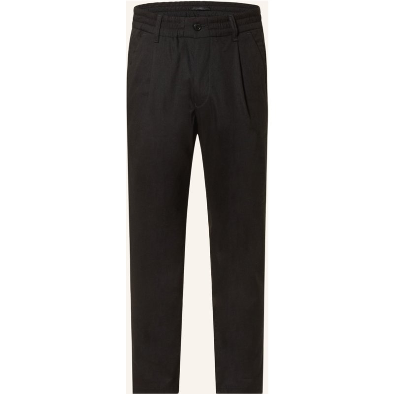Drykorn Anzughose Chasy Extra Slim Fit Mit Leinen schwarz