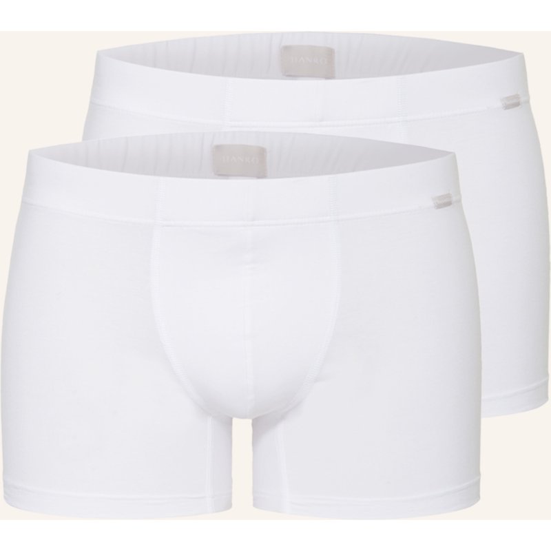 Hanro 2er-Pack Boxershorts Cotton Essentials weiss