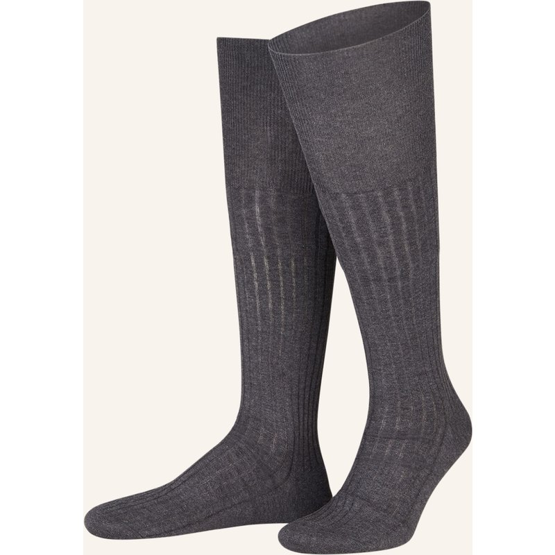 Falke Kniestrümpfe Luxury No.13 grau