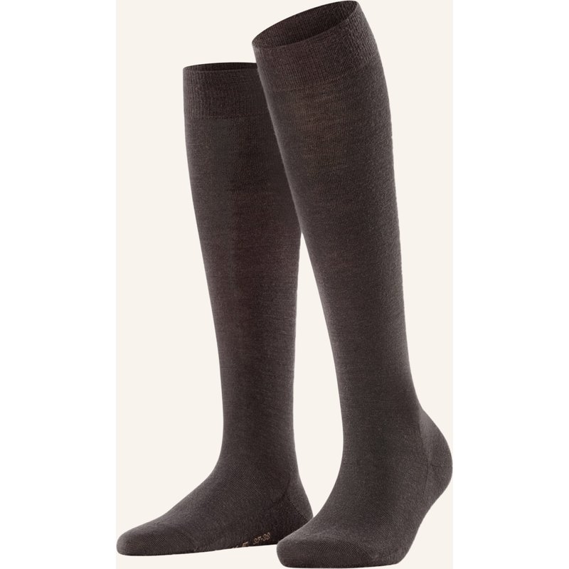 Falke Kniestrümpfe Softmerino Mit Merinowolle braun