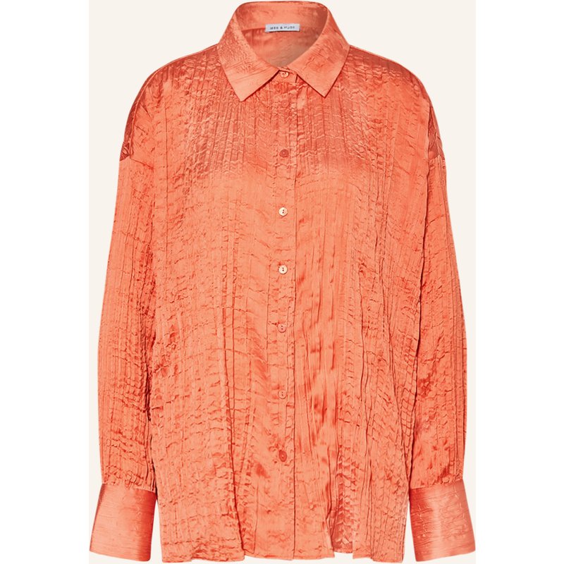 Mrs & Hugs Hemdbluse orange