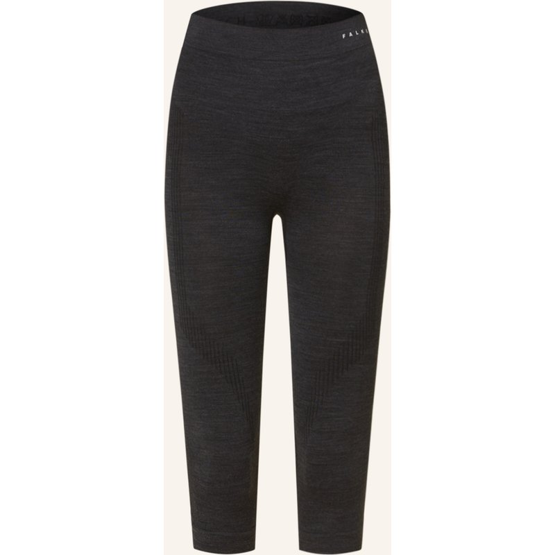 Falke Funktionswäsche-Hose Wool-Tech Mit Verkürzter Beinlänge Und Merinowolle schwarz
