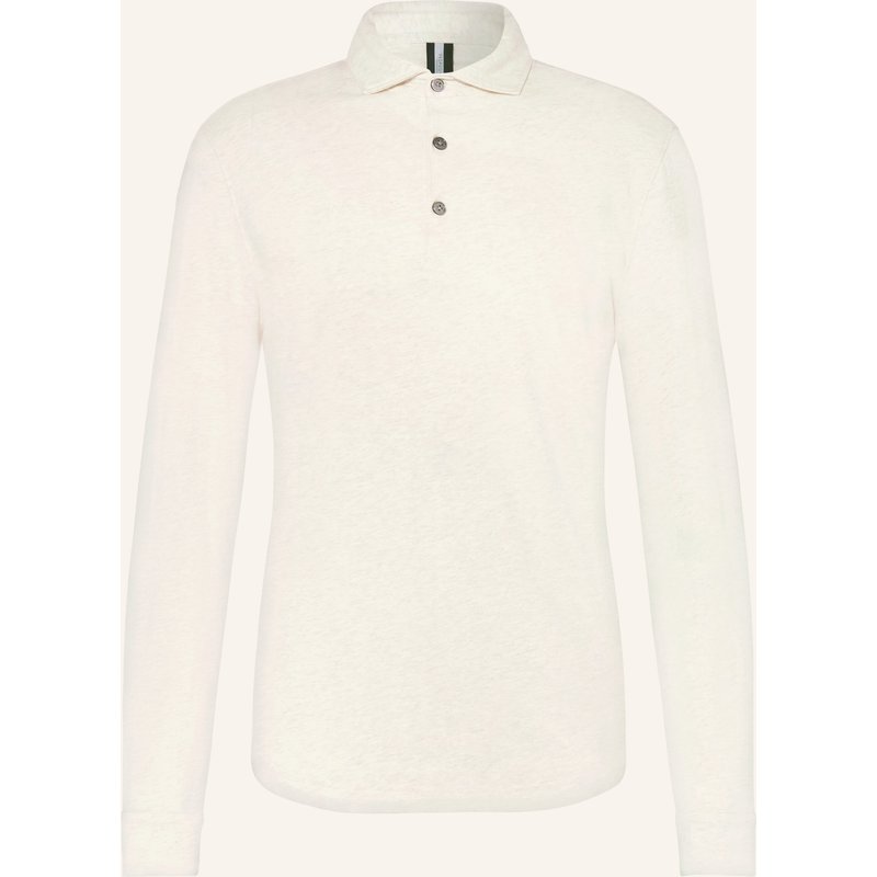 Profuomo Jersey-Poloshirt weiss
