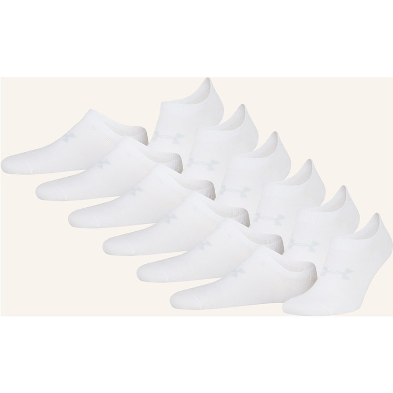 Under Armour 6er-Pack Sneakersocken Essential No Show weiss
