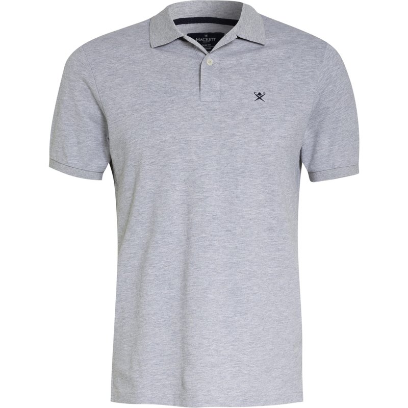 Hackett London Piqué-Poloshirt Slim Fit grau