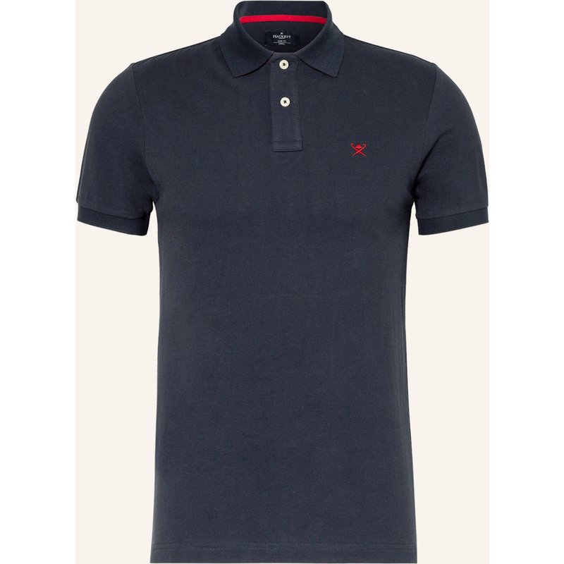 Hackett London Piqué-Poloshirt Slim Fit blau
