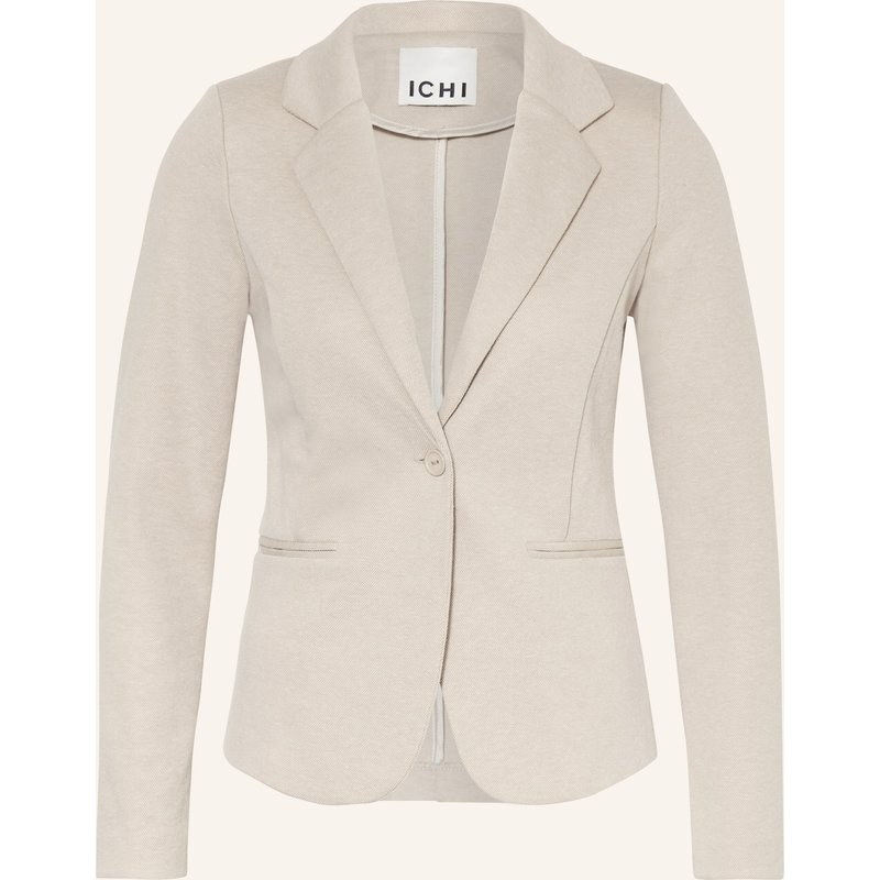 Ichi Piqué-Blazer Ihkate beige