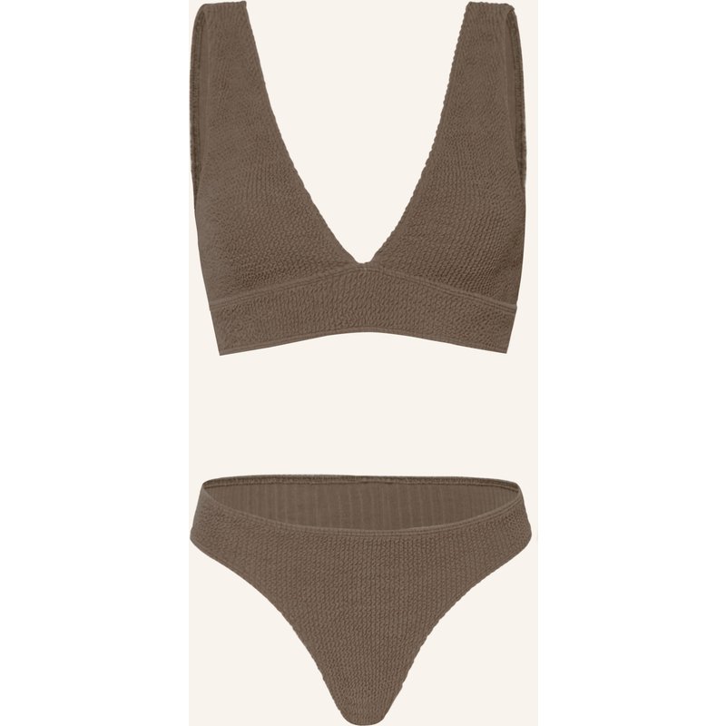 Sorbet Island Bralette-Bikini Aqua beige