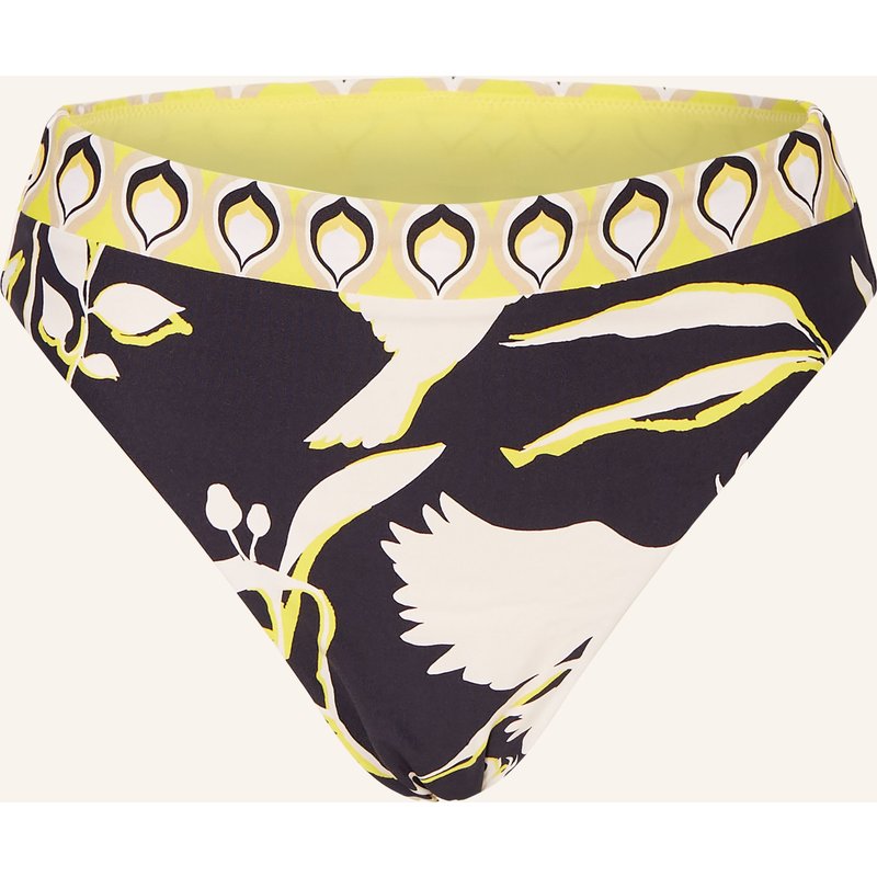 Seafolly High-Waist-Bikikini-Hose Birds Of Paradise schwarz