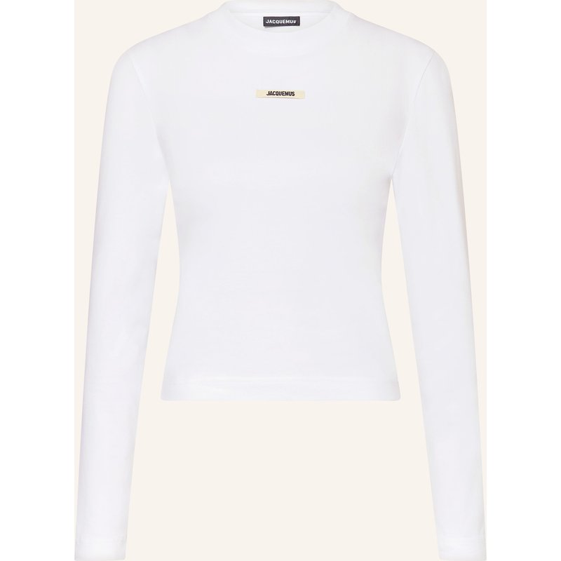 Jacquemus Longsleeve Le Tshirt Gros Grain weiss