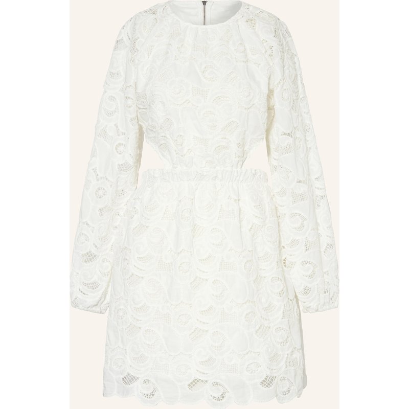 Mrs & Hugs Spitzenkleid Mit Cut-Out weiss