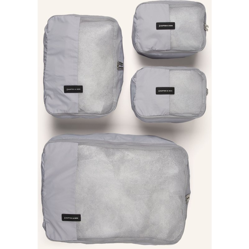Kapten & Son Packtaschen-Set Packing Cube Large grau