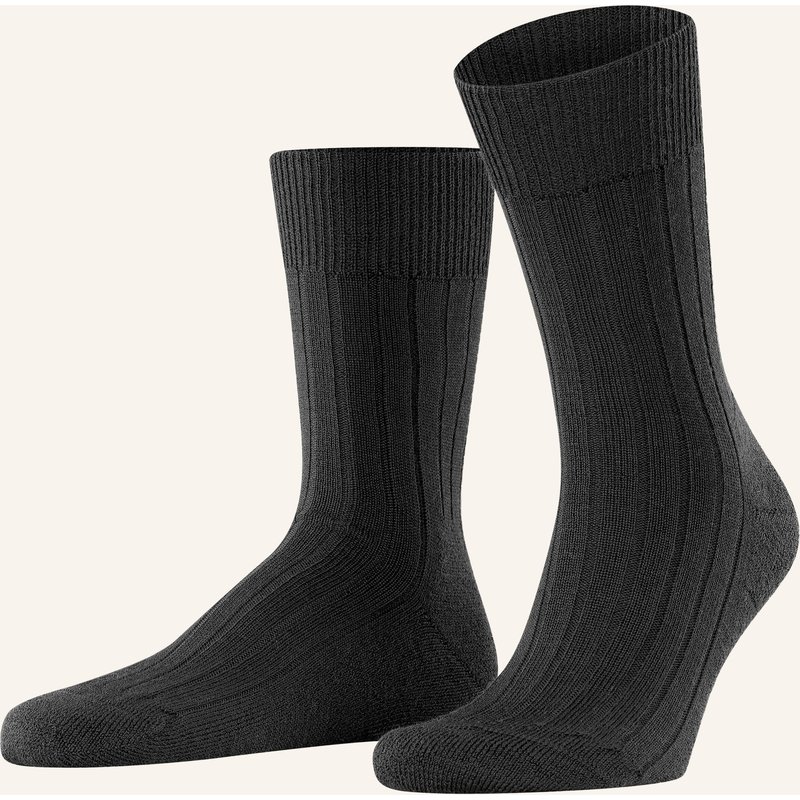 Falke Strümpfe Teppich Im Schuh Aus Merinowolle schwarz