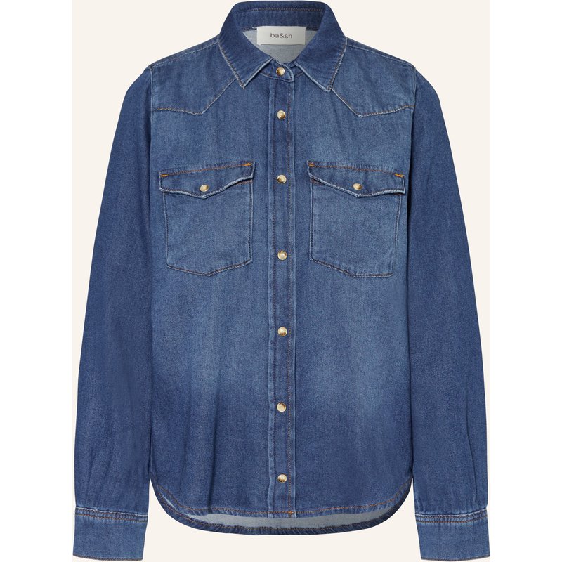 Ba&Sh Hemdbluse Walter In Jeansoptik blau