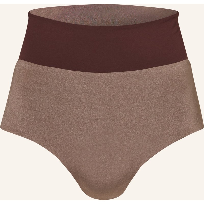 Mymarini High-Waist-Bikini-Hose Surf Shorts Shine Zum Wenden braun