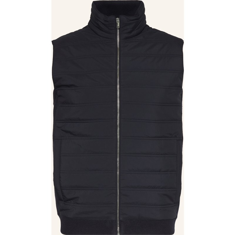 Reiss Weste William Im Materialmix blau