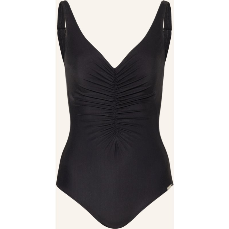 Charmline Shape-Badeanzug Uni schwarz