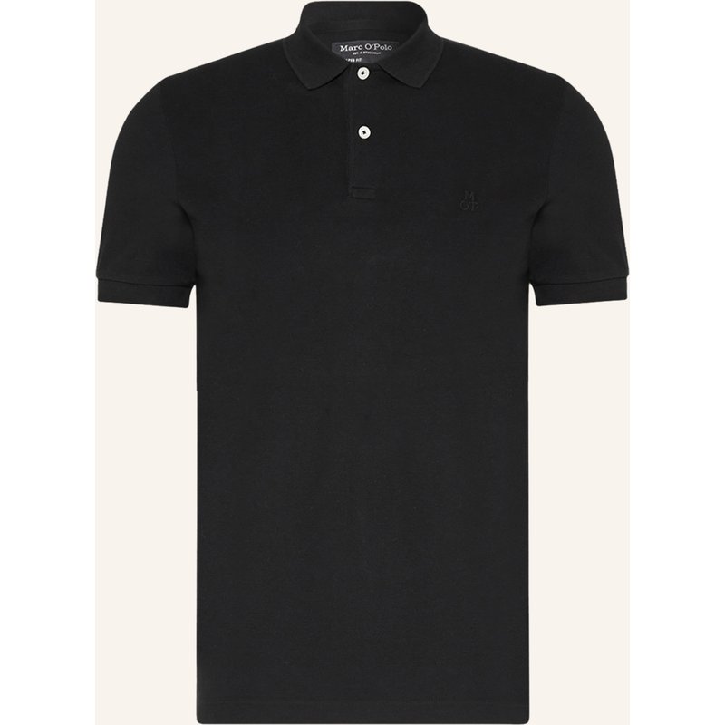 Marc O'polo Piqué-Poloshirt Shaped Fit schwarz