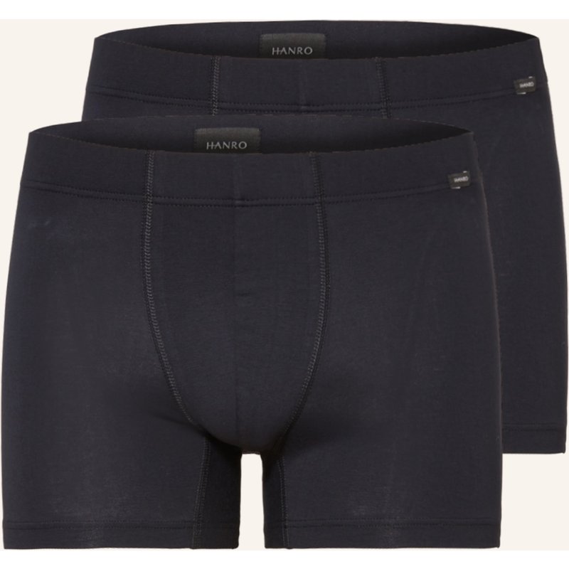 Hanro 2er-Pack Boxershorts Cotton Essentials schwarz