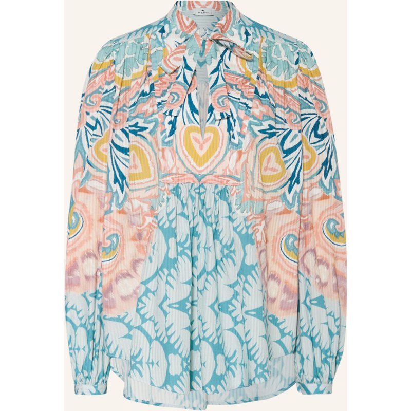 Etro Schluppenbluse blau