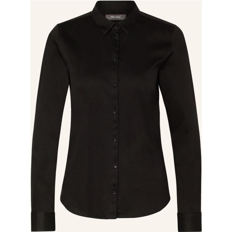 Mos Mosh Hemdbluse Mmtina Aus Jersey schwarz