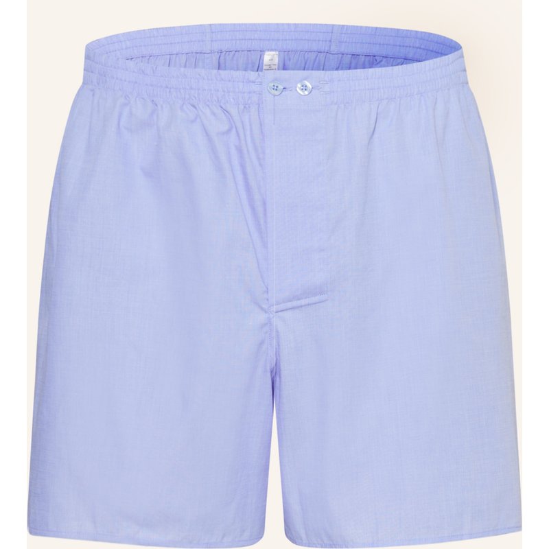 Zimmerli Web-Boxershorts Fil À Fil Cotton blau