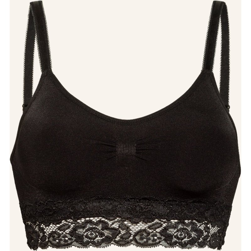 Magic Bodyfashion Bustier Comfort Bra Spaghetti Lace schwarz