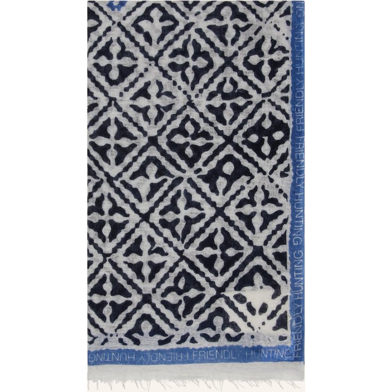Friendly Hunting Cashmere-Schal Eyes Of Marakech blau